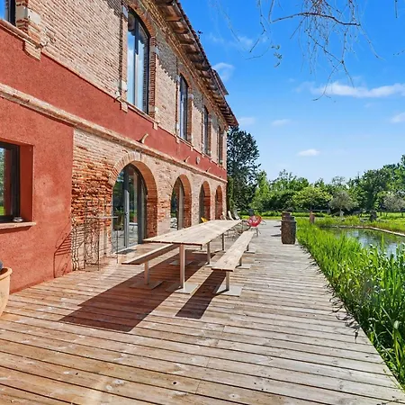 Chateau Fourclins Domaine Privatif 4 Personnes Parc Et Bassin Naturel Proche De Toulouse 빌라
